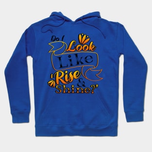 Do I Look Like Rise and Shine? Hoodie